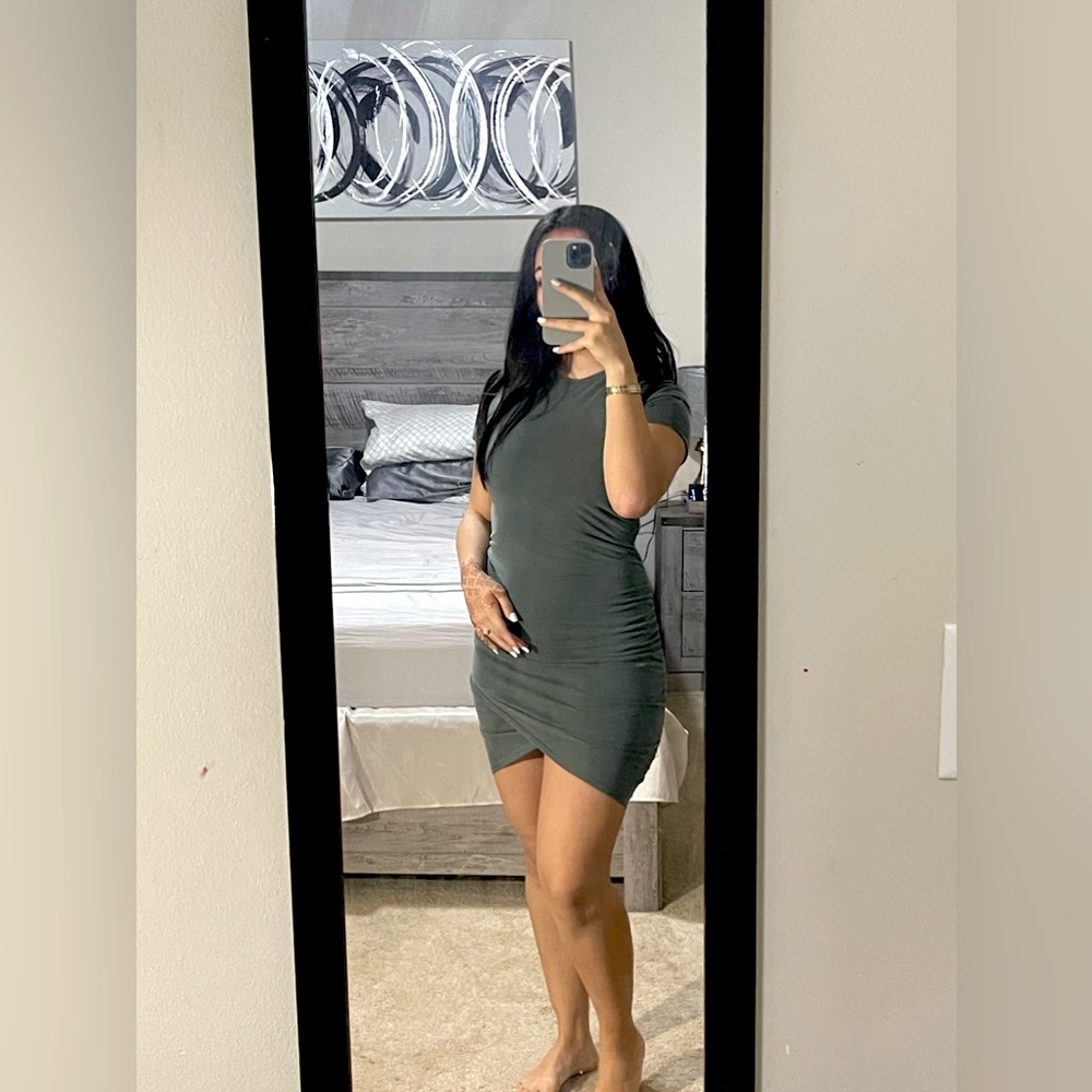 Express Green Body Con Dress